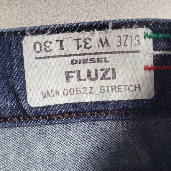 Diesel Fluzi Mid-Rise Faded Wide Flare Stretch Jeans SZ‎ 31 - Picture 10 of 12